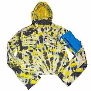 Nike off white women S tie dye jacket NWOT